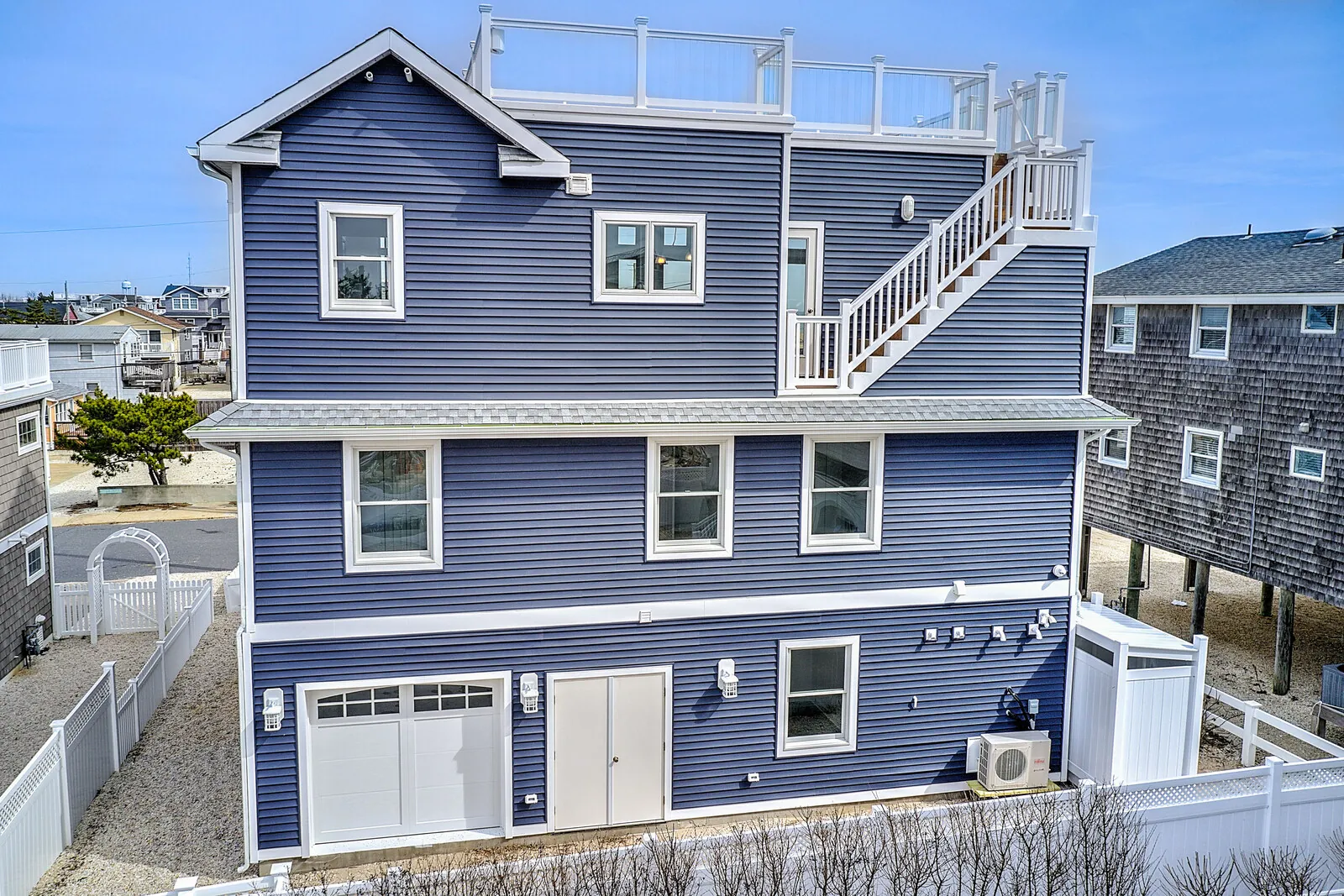 Oceanfront custom home built by H&N Custom Homes in Long Beach Township NJ