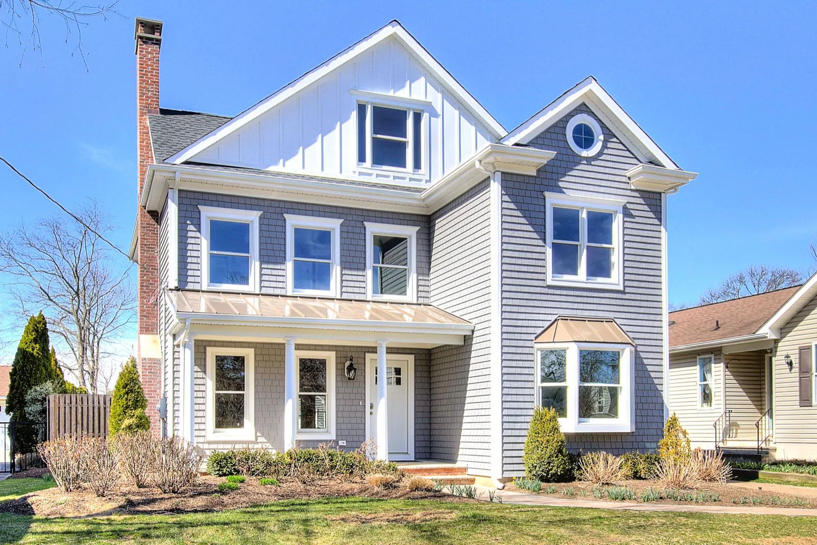 Manasquan custom home by H&N Custom Homes Marine custom home front elevation — Manasquan, Monmouth County New Jersey, custom home builder H&N Custom Homes