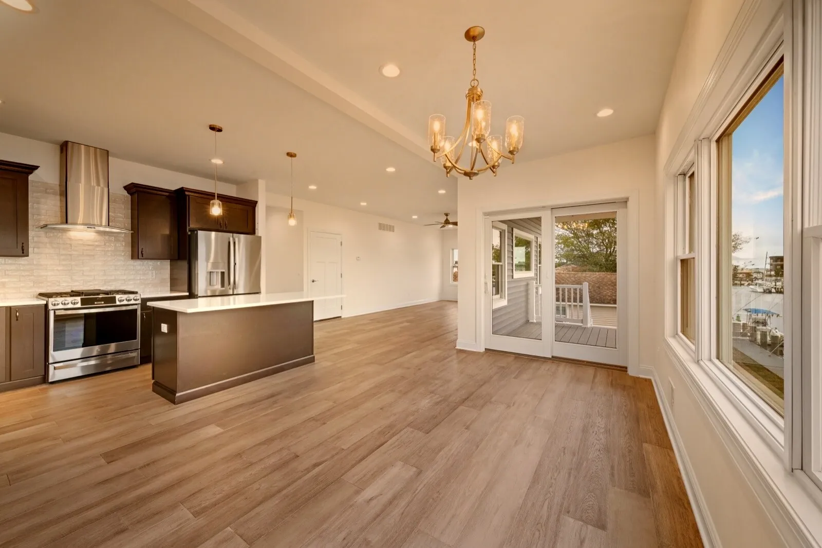 Waterfront custom home built by H&N Custom Homes in Waretown NJ