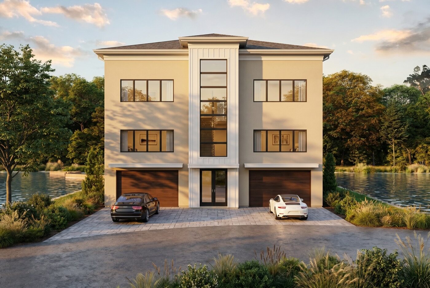 H&N custom home model rendering, Long Beach Island NJ